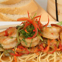 Florida Peanut Noodles with Wild Shrimp